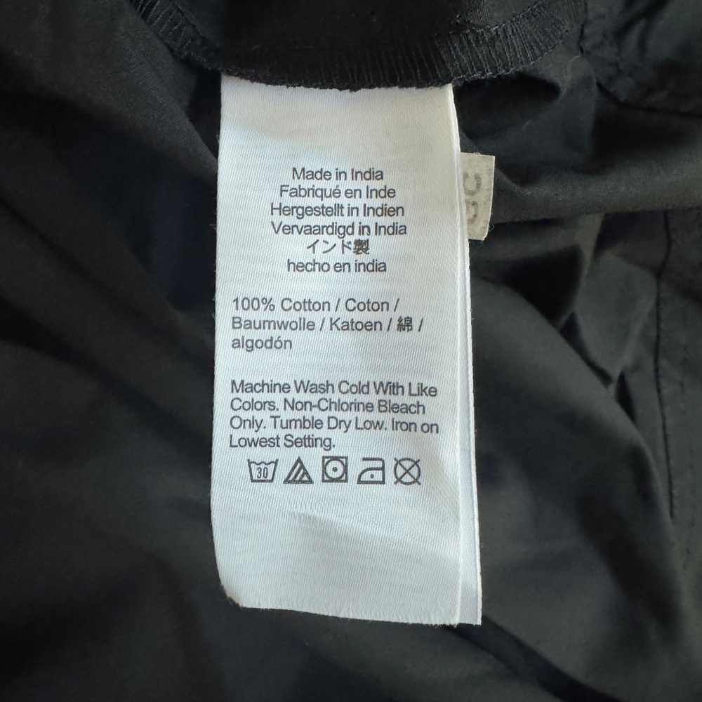 J Crew Elena Cotton Shirt Dress Midi Collared Short Sleeve Womens Size 00P Black - Picture 5 of 13
